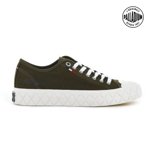 Dámské Tenisky Palladium Palla Ace Platene Low Tops Olivy Zelené | CZ JCO-39N